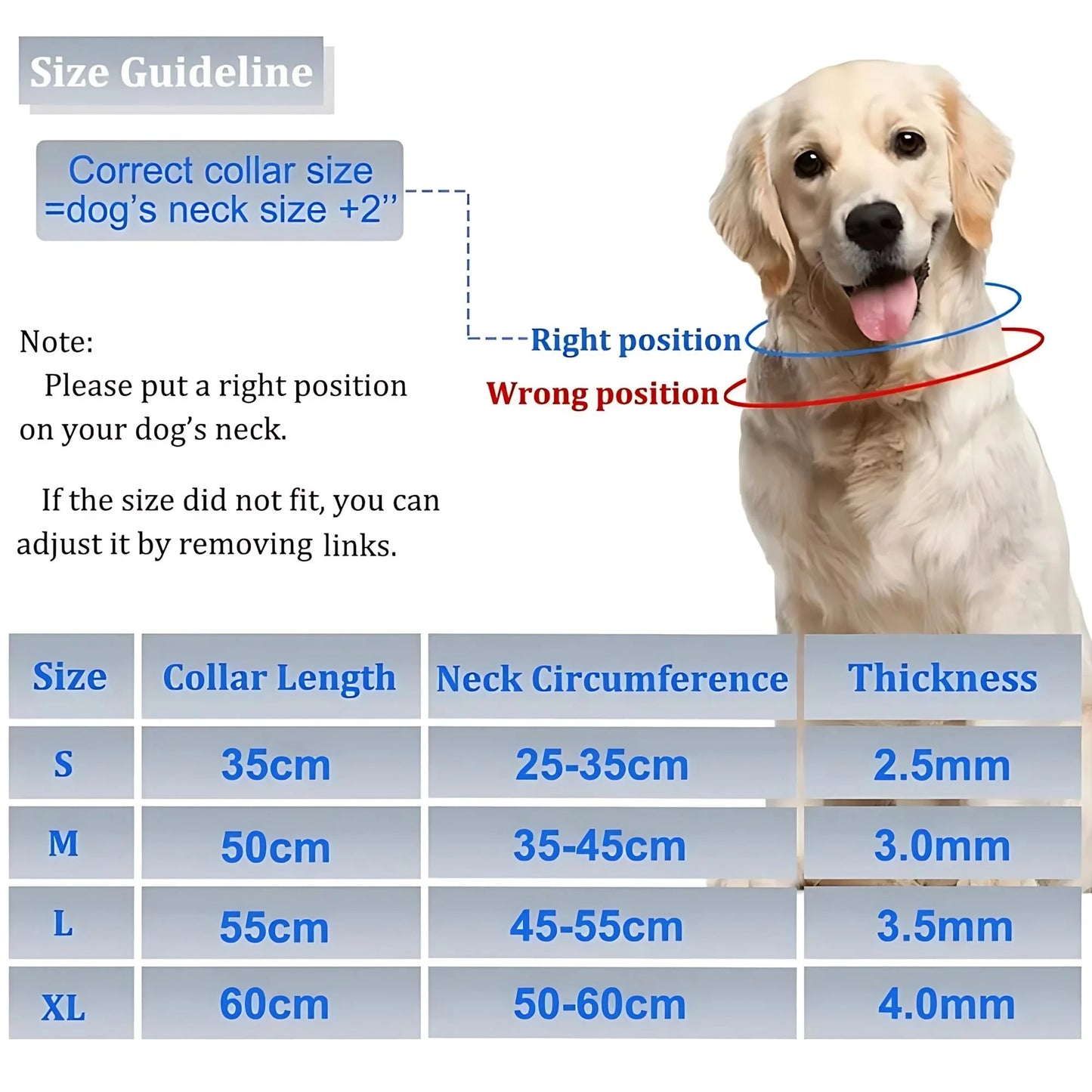 Dog Prong Training Collar - Choke Pinch Collar with Rubber Comfort Tips, Quick Release Snap Buckle