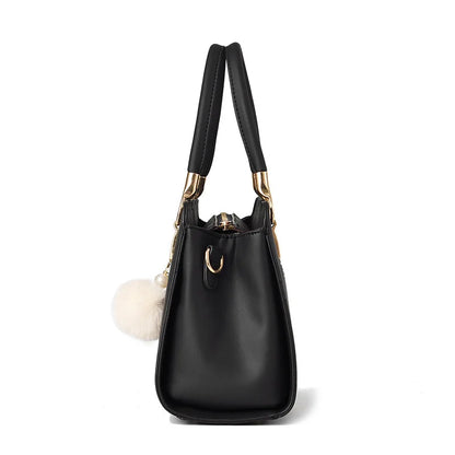 Yogodlns Women Handbags Ladies Large Tote Bag Female Square Shoulder Bags Bolsas Femininas Sac PU Leather Hairball Crossbody Bag