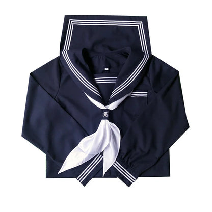 Student JK Uniform Women's High School Korean Chinese School Uniforms Navy Sailor Outfit Short Sleeve Suit Japan Seifuku Girl