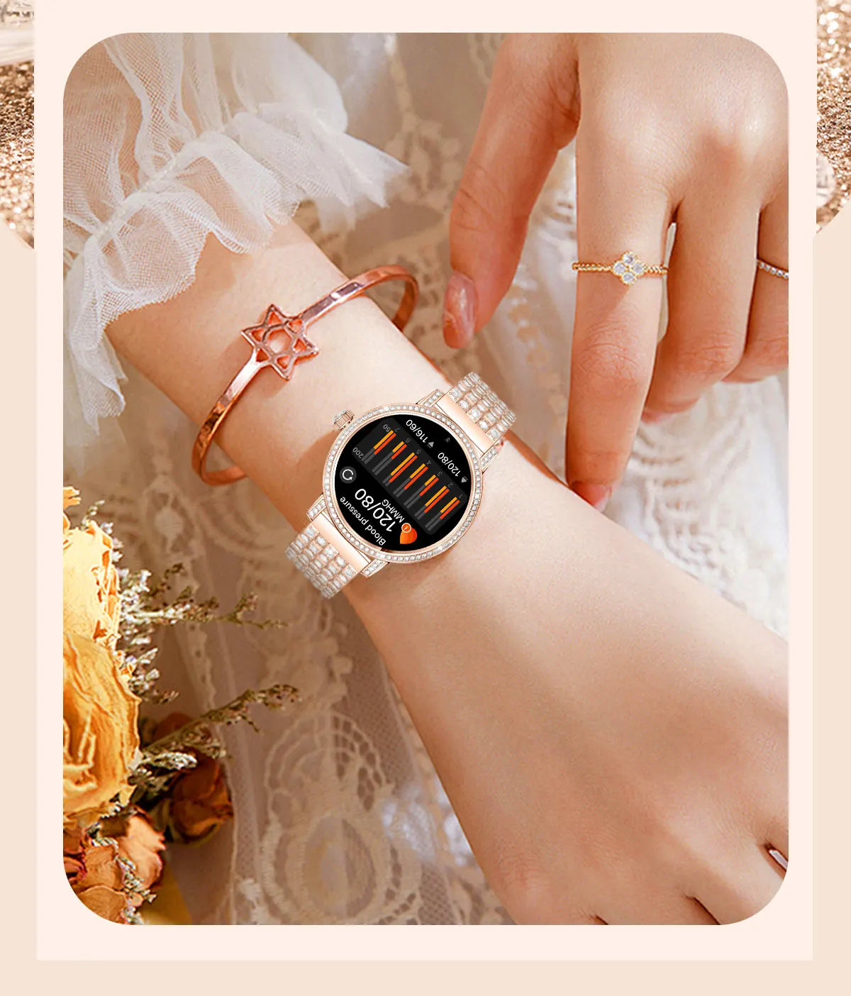 Luxury Bluetooth Call Smartwatch Women's Smart Watch Clock Ladies Gift Fitness Tracker Wrist Watches for Woman Android iOS 2026