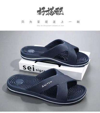 Slippers Men Summer Sandals Women Men Fashion Slippers Beach Sandals Slipper Anti-slip High Quality Casual Bedroom Shoes 39-48