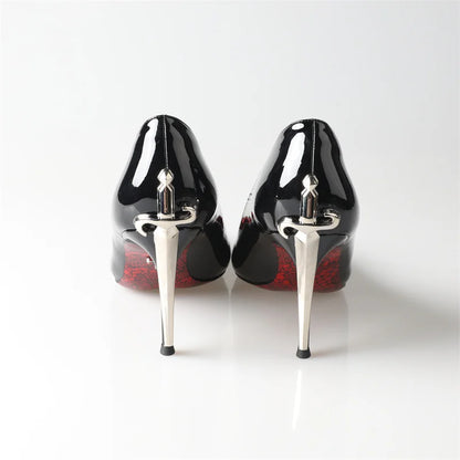 Alionly 2026 New 8CM Thin High Heels Pumps Women Pointed Toe Slip On Shoes Elegant Prom Wedding Stripper Ladies Sandals