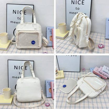Japanese Style Kawaii Itabag For Dolls Large Handbags New Nylon School Bags For Teenage Girls Tote Shoulder Bag JK Crossbody Bag