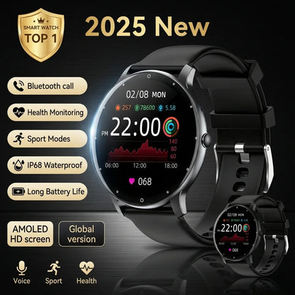 2025 New Smart Watch Heart Rate Sleep Health Monitor Bluetooth Talk Ladies Sport Smart Watch for Android IOS