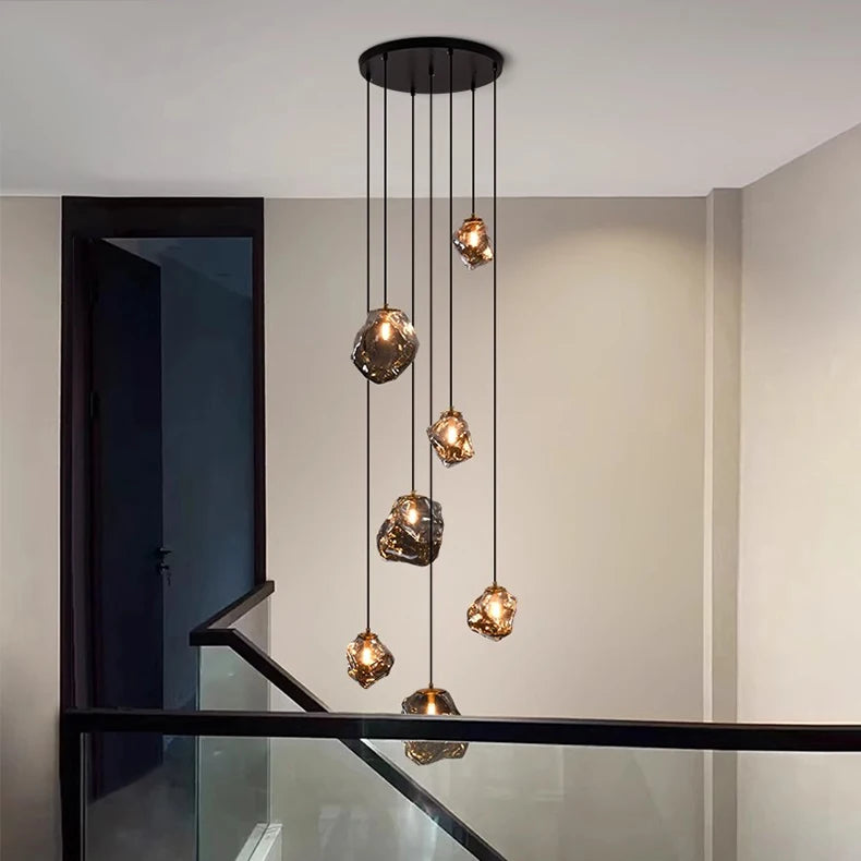 Modern Stair chandelier Pendant lights indoor lighting Ceiling lamp hanging light led Chandeliers for living room indoor lightin