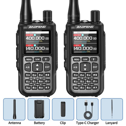 BAOFENG MINI 5 New Upgrade Walkie Talkie Wireless Copy Frequency 2200mAh Battery Bluetooth APP Programming UV-5R Mini Ham Radio
