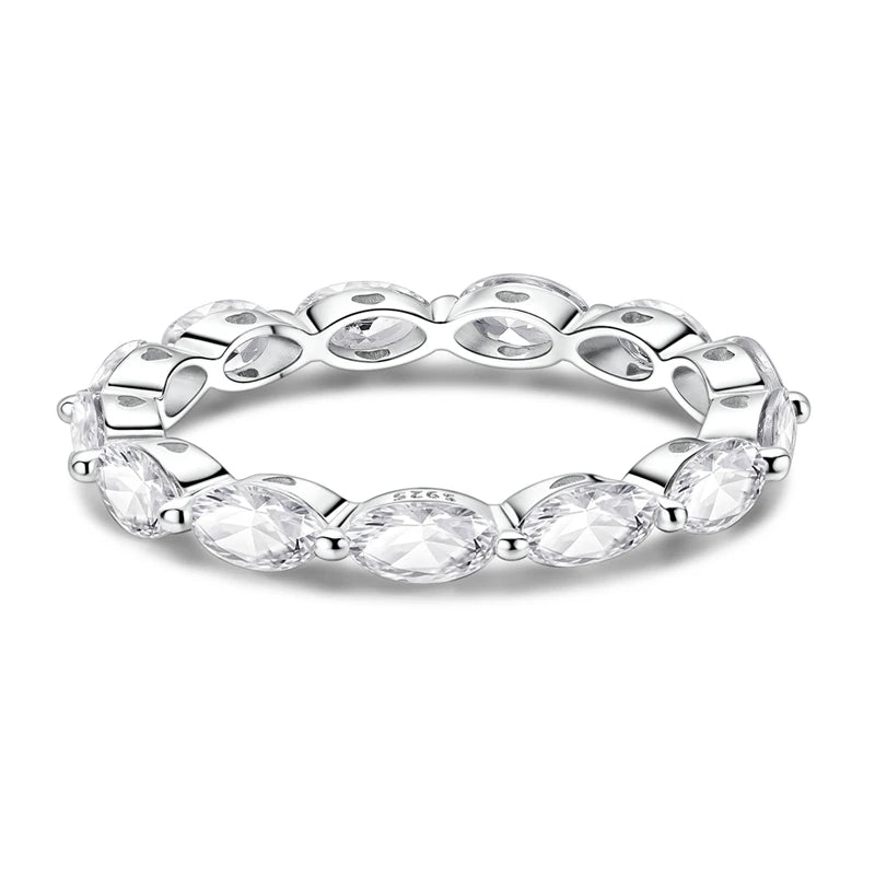 LAZA 925 Sterling Silver Colorful Rings Sparking Zirconium Bowknot Moon Sun Original Ring For Women Anniversary Wedding Gifts