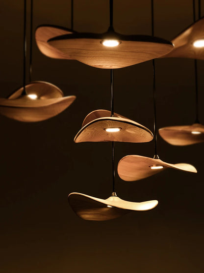 Designer Log Craft LED Ceiling Chandelier Living Room Tearoom Kitchen Table Lamps Bedroom Home Decoration Lighting Stair Lights
