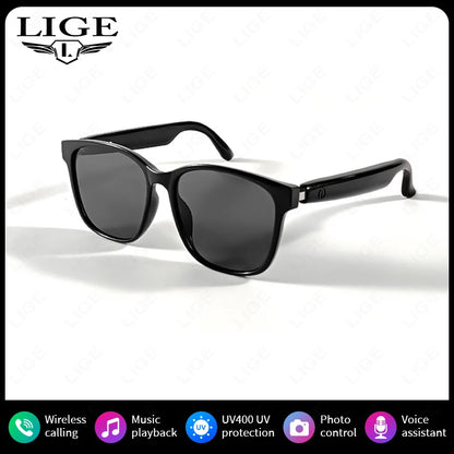 New Smart Glasses Intelligent Driving Navigation Wireless Music Play Outdoor Sunglasses Bluetooth Call Anti-blue Light Eyeglass