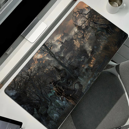Cool New Bloodborne Gamer Play Mats E-sports Mousepad Large Gaming Mouse Pad Keyboards Table Mat Office Accessories Desk Rug