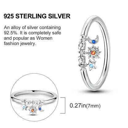 2026 New 925 Sterling Silver Rings Zircon Sparkling CZ Rings Rings For Women Original Wedding Fine Jewelry Accessories Gifts