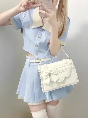 Sweet Ita Bag 2026 Elegant Lolita Bag Ladies Cute Girls Bow Crossbody Bag Popular JK Uniform Shoulder Bag Autumn Bolso Сумка