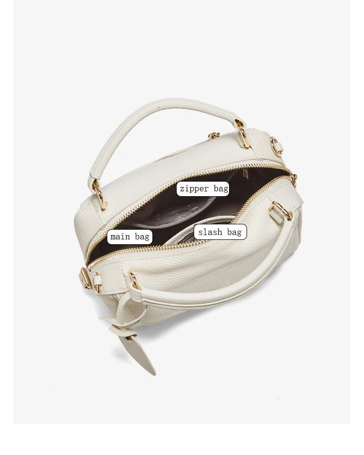 FOXER 2026 Fashion Women's Handbag Cow Leather Lady Shoulder Bag Light Luxury Crossbody Bag for Daily & Commute