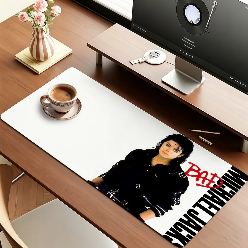 Classic Singer M-Michael Jackson Mouse Pad For Office Gaming And Keyboards Non-Slip Large Waterproof