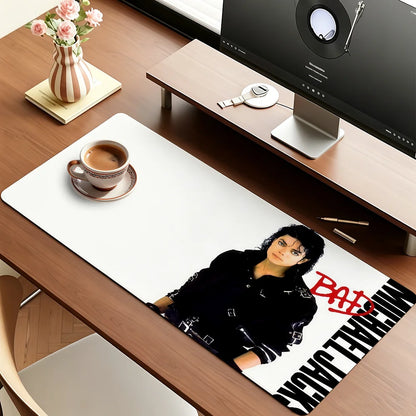 Classic Singer M-Michael Jackson Mouse Pad For Office Gaming And Keyboards Non-Slip Large Waterproof