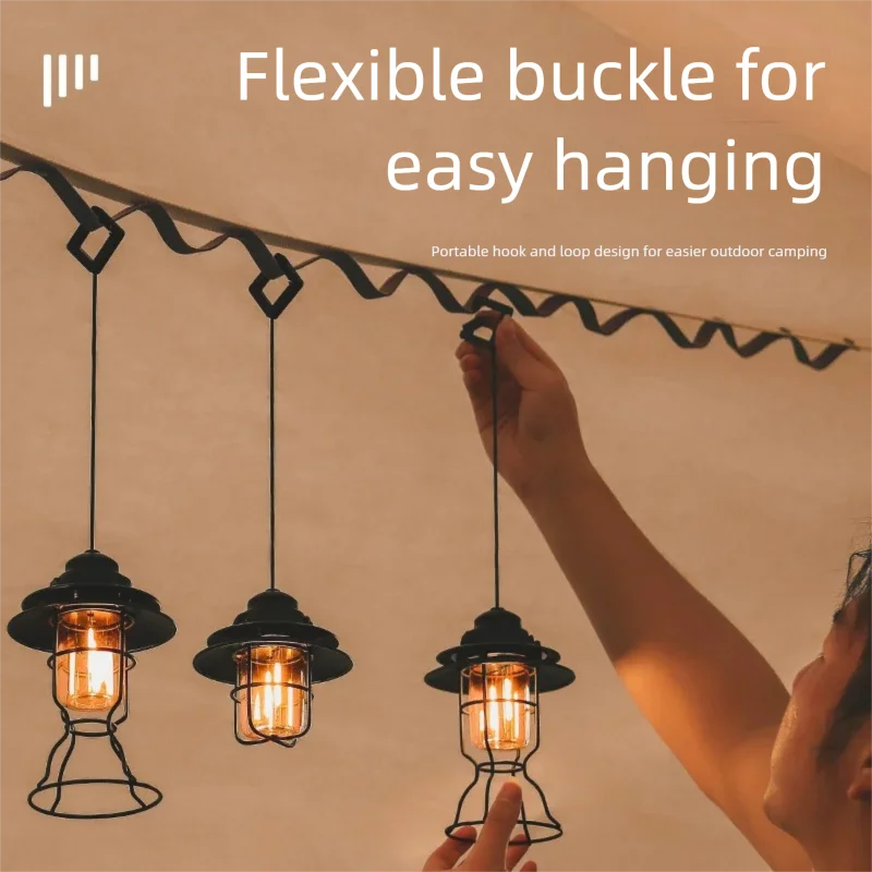 Outdoor Rechargeable Camping Lamp, Ambiance Light, Camping Light, Led Light, Lighting Lantern, Portable Tent Light, Camp Light, Hanging Light