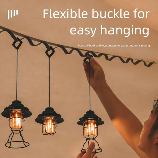 Outdoor Rechargeable Camping Lamp, Ambiance Light, Camping Light, Led Light, Lighting Lantern, Portable Tent Light, Camp Light, Hanging Light