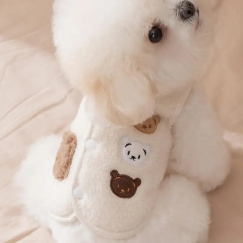 Pet Jacket Clothes For Autumn And Winter Cute Animal Small Dog Clothes Fleece Autumn Vest Fleece Puppy Warm Clothing Cat Clothes