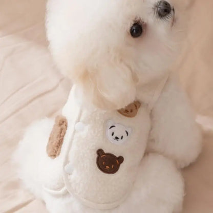 Pet Jacket Clothes For Autumn And Winter Cute Animal Small Dog Clothes Fleece Autumn Vest Fleece Puppy Warm Clothing Cat Clothes