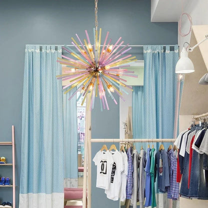 Dandelion Hanging Lamps for Ceiling Personalized Fashion Pendant Lights Modern Creative Colorful Chandelier Loft Kid's Room