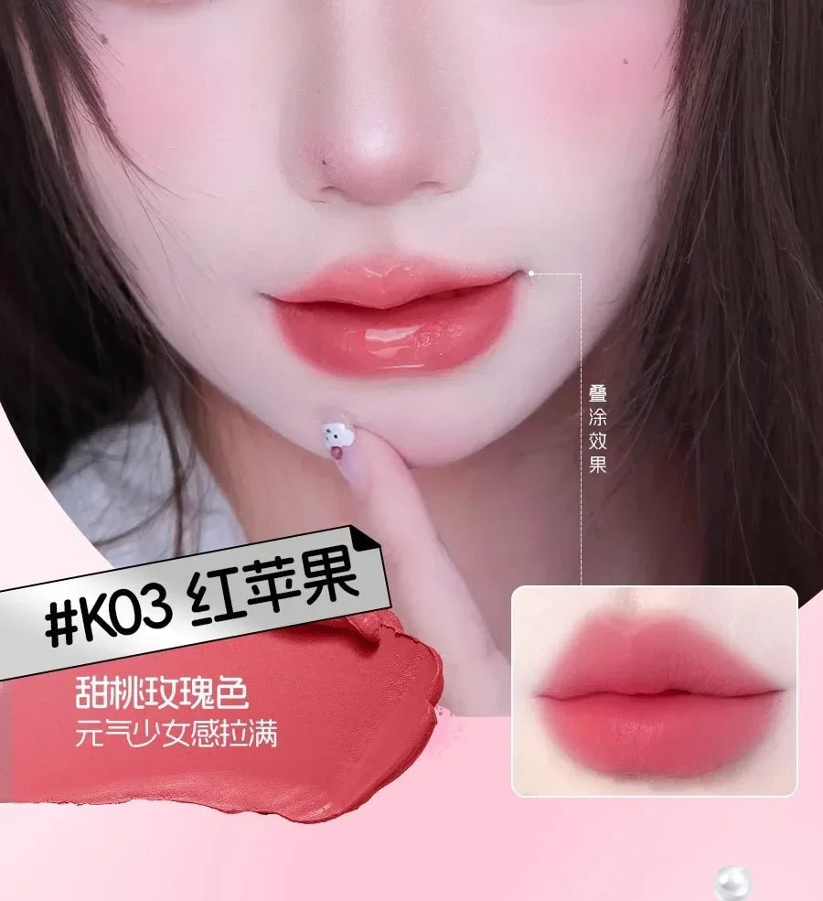 VEECCI Sweet Spicy Girl Ribbon Series Gift Box Makeup Kit Lipstick Eyeshadow Concealer Hair Rope Set Pink Delicate Cute Makeup