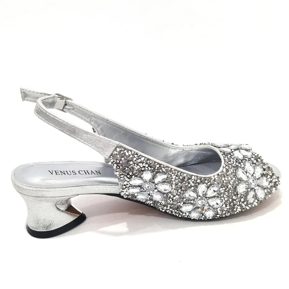 2024 Shoes and Bag for Party Wedding Plus Size Women Shoes 43 High Heels Sexy Ladies Luxery Shoes Women Dress Pumps with Purse