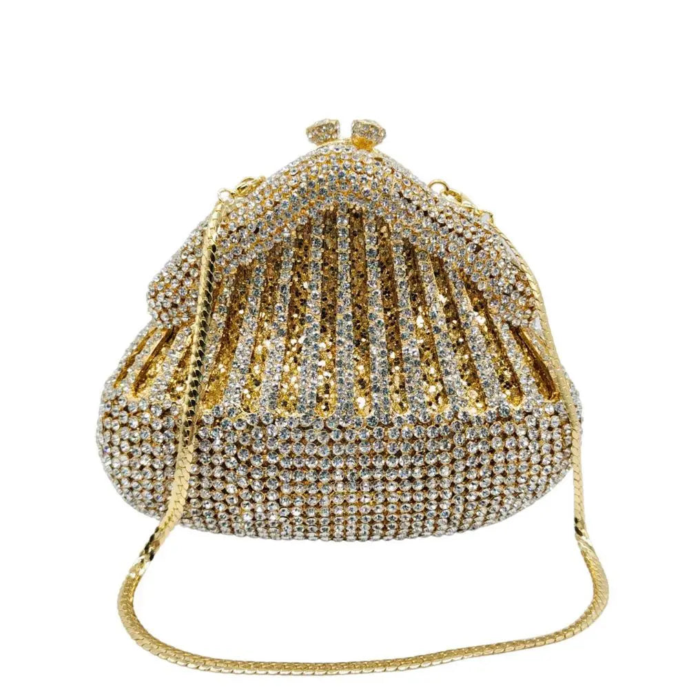 XIYUAN Crystal Evening Bag Purple Diamond Women Wedding Purse Lady Rhinestone Clutches Party Dinner Handbags Luxury Branded Bags