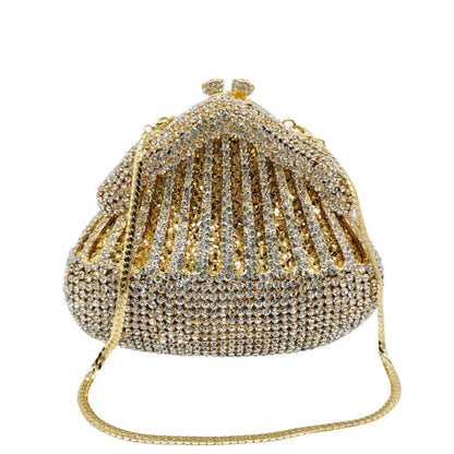 XIYUAN Crystal Evening Bag Purple Diamond Women Wedding Purse Lady Rhinestone Clutches Party Dinner Handbags Luxury Branded Bags