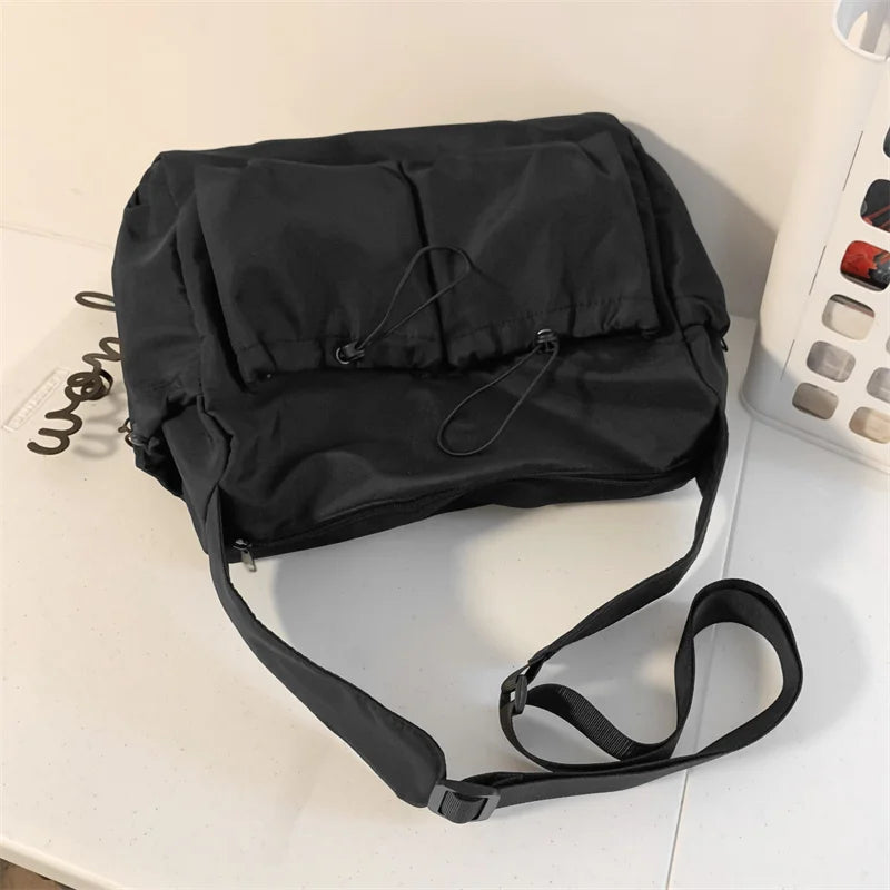 New Crossbody Bags for Women Youth Men Fashion Casual Large Capacity Handbags Shoulder Bags Solid Color Ladies Messenger Bag