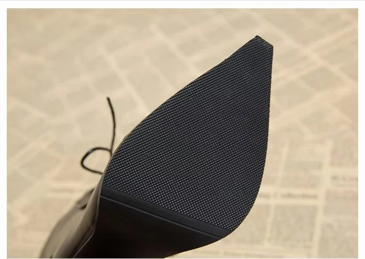 8cm High Heels Women's Ankle Boots Pointed Fashion Shoes Dress Designer Women's Boots 2025 Winter Sexy Chelsea Botas De Mujer