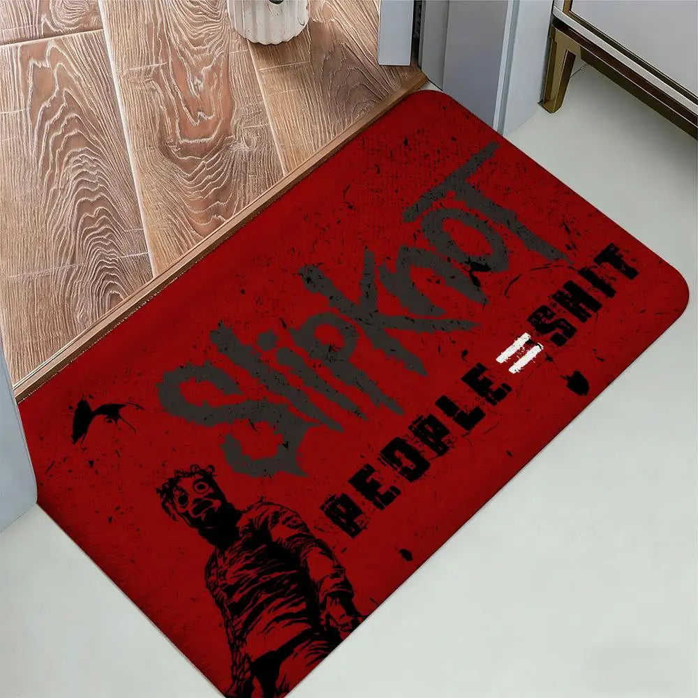Band S-slipknot-S Classic Popular Long Floor Mat Cozy Flannel Soft Thick Non-Slip Mat For Living Room Bedroom Kitchen Decor Rugs
