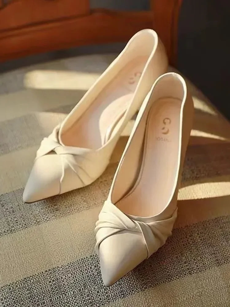 zapatos de mujer women cute sweet elegant beige office patent leather slip on stiletto heel shoes lady black sexy pumps b646