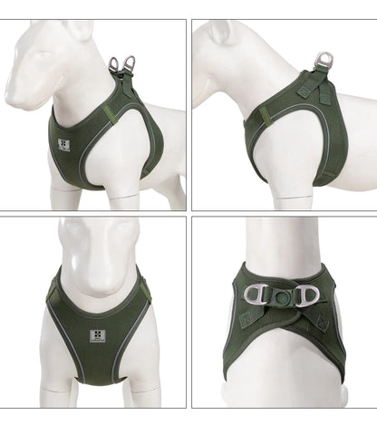 Dog Harness Leash Set for Small Medium Dog Adjustable Reflective Puppy Cat Harness Pet Vest Chihuahua Dachshund Outdoor Walking
