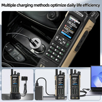 BAOFENG UV-32 GPS Air Band Walkie Talkie Long Range 10W Multi Band Bluetooth Programming Wireless Copy Frequency Two Way Radio