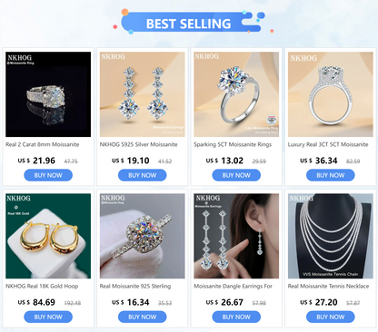 Real 2 Carat 8mm Moissanite Wedding Ring For Women Men 925 Sterling Silver Band D Color VVS Diamond Engagement Fine Jewelry Gift