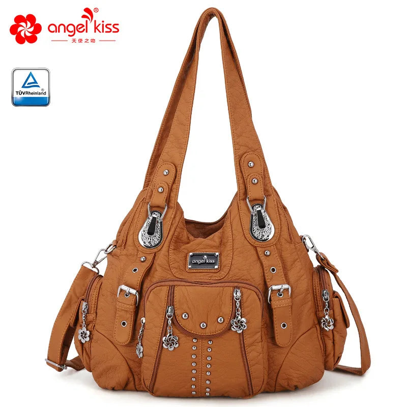 Fashion Handbags Women Shoulder Bags PU Leather Handbag Female Satchel Big-capacity Shoulder Purse Bag Bolsa Feminina