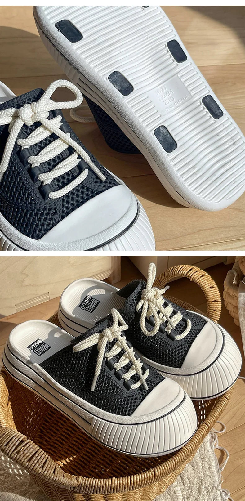 Mesh Casual Women's Sandals Summer Platform Luxury Designer Woman Shoes Flats Indoor Outdoor Fashion Slippers Elegant Mules New