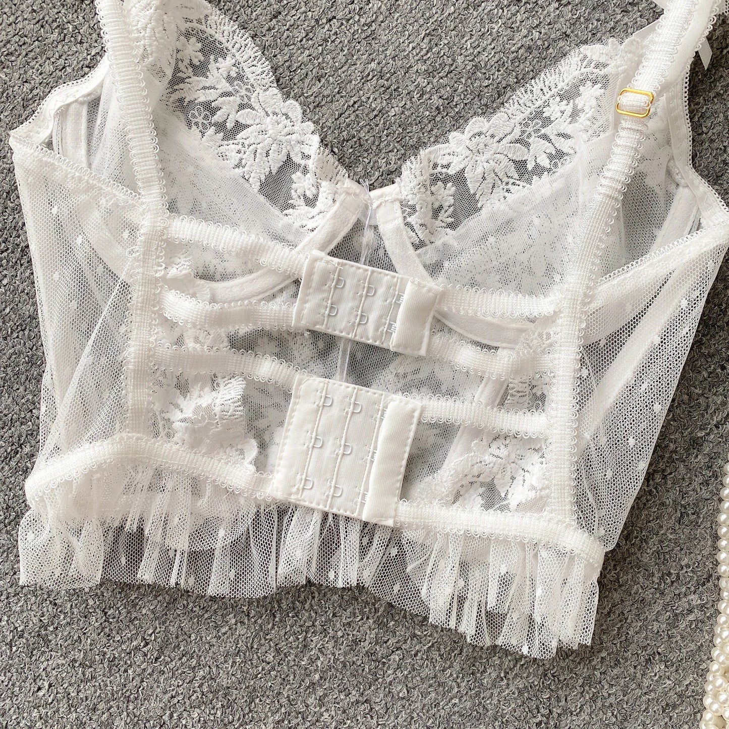 French Chic Sexy Woman Sleeveless Skinny Backless Female Corset Camis Lace Sheer Spaghetti Strap Hotsweet Tank Tops Dropshipping