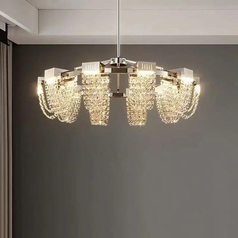 2025 New Home DecorationPendant Lights Luxury Crystal Living Room Chandelier Bedroom Pendant Lamp Ceiling Light  Indoor Lighting