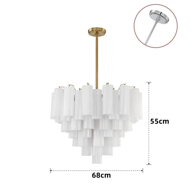 French Style Artistic Chandelier Medieval Colored Glass Retro Lighting for Living Room Dining Room Bedroom Villa Staircase Home