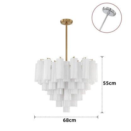 French Style Artistic Chandelier Medieval Colored Glass Retro Lighting for Living Room Dining Room Bedroom Villa Staircase Home