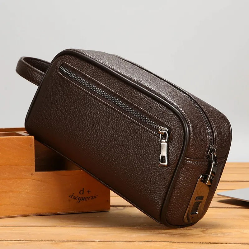 Men's Clutch Bag Fingerprint Lock Anti-theft Large Capacity Clutch Bag Wallet Business Men's Bag