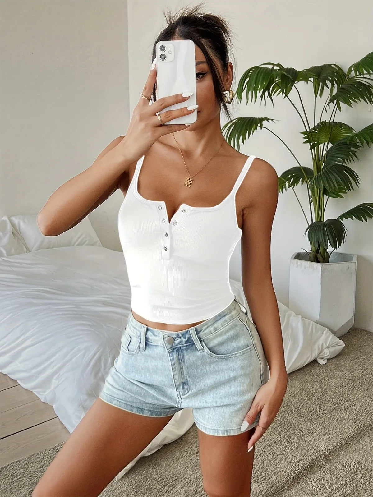 One Piece Summer Tops Women's Vest Cropped Corset Korean Suspenders Vest Sexy Camisole Slim Y2K Corset Tops Casual Basic T-shirt