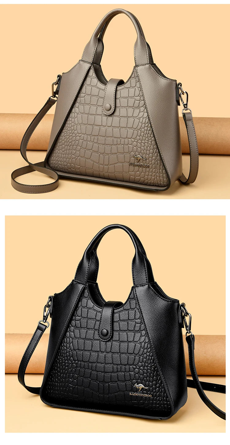 Luxury Designer Handbag Brand High Quality Soft Leather Bags 2024 Sac Crossbody Shoulder Bag For Womens Casual Tote Bag Bolsos