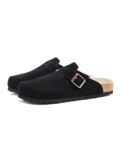 Women's Sandals, Cowhide Leather, Memory Foam Insole, Arch Support, Wide Fit, Non-Slip Sole, Water-Resistant