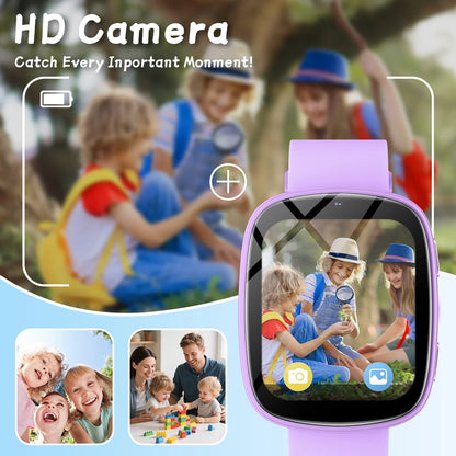 NEW Smart Watch for Children Touch Screen Camera Control 260mAh Long Battery Flashlight 22 Games Learn Partners Boys Girls Gifts