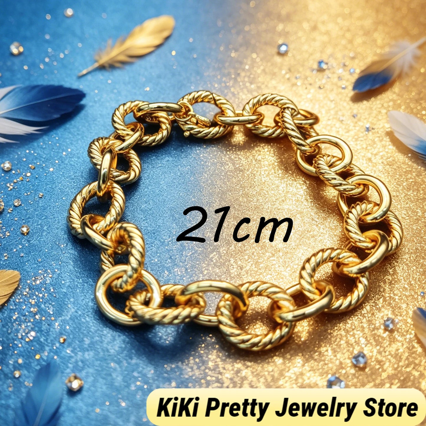 2026 New Dav High-Quality Bracelet Luxury Polished Gold Silver Tone Chain Bracelet Exquisite Craft Wrist Bangle for Formal Dinner & Dating