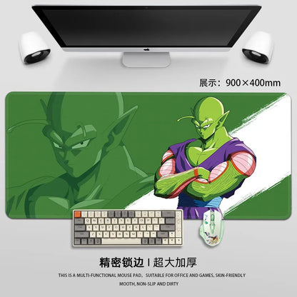 Man Mouse Pad Dragon Ball Mouse Pad Son Goku Printing Pattern Large Gaming Keyboard Desk Mat Super Saiyan Animation Desk Mat