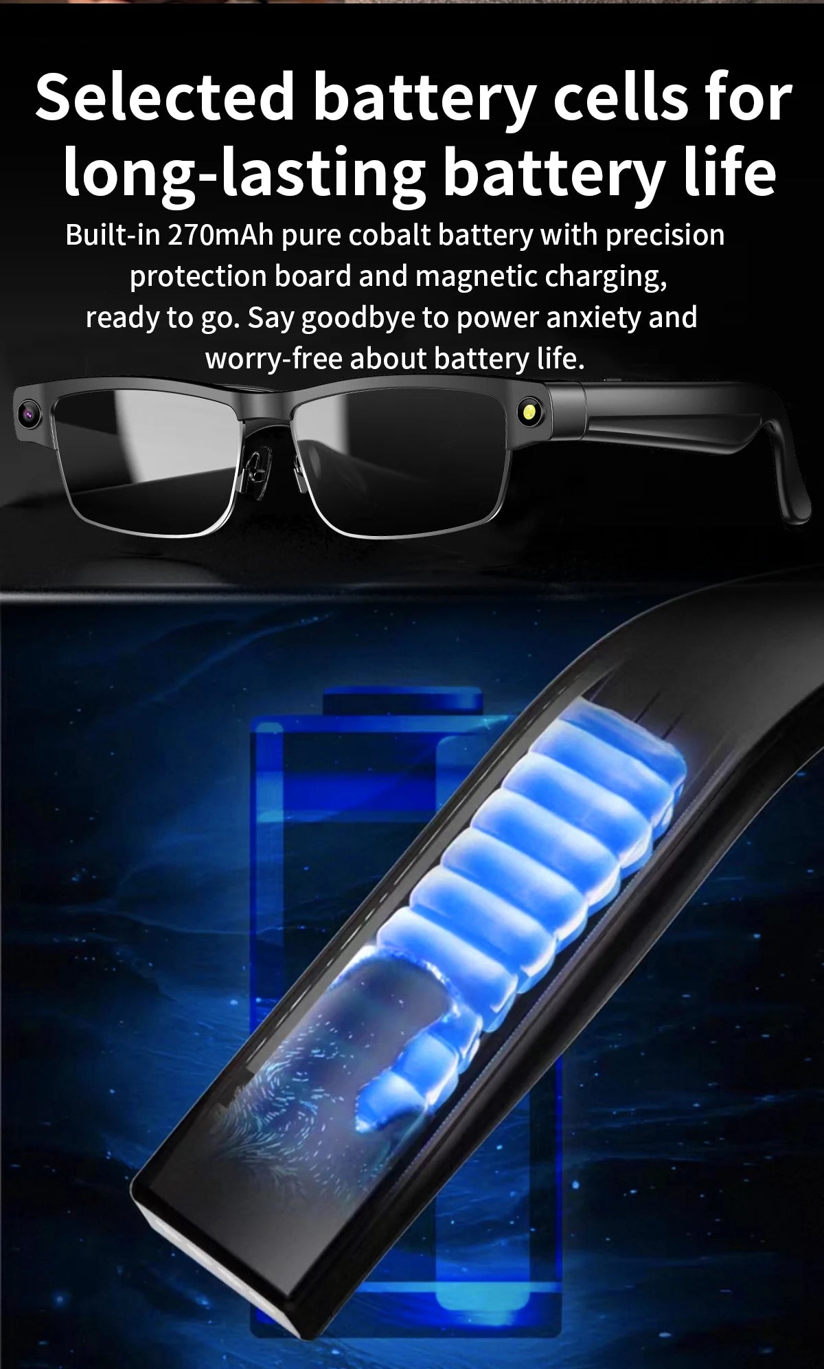 2026 4K Smart Glasses AI Translation Color-changing Lenses High-definition Voice Call Music Local Open-ear Audio Smart  Glasses