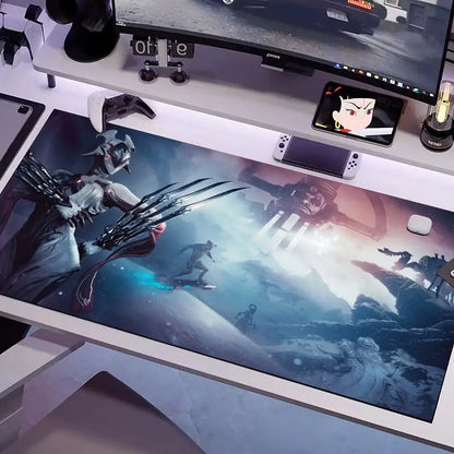 Game Warframe Mouse Pad Multiple Sizes Large Square Computer Office Game Table Mats Rubber Anti-slip Mousepads